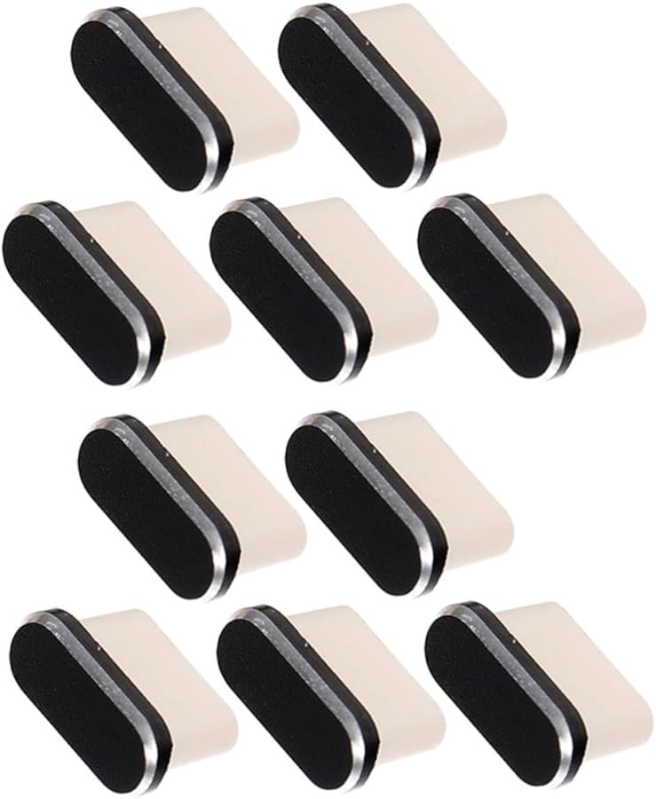 STOBOK 10 Pack USB C Port Dust Plugs Black Dustproof Charging Port Covers for Smartphones Tablets - Image 1